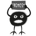 `Byaka` monster protests